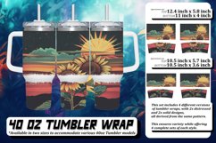 Chic Retro Floral Tumbler 40oz: Whimsical Patterns Product Image 1