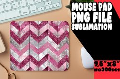Colorful Stripe Pattern Mouse Pad with Glitter Product Image 1