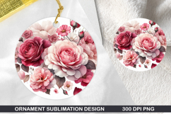 Roes Stained Glass Ornament PNG, Digital Download File Product Image 1