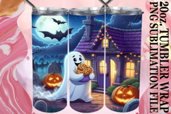 Cozy dreams 20oz tumbler wrap, Ghost Product Image 1