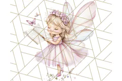 Bookish Fairy PNG Clipart, Whimsical Reading Elements Png Product Image 2