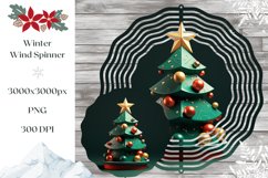 3D Christmas Tree Wind Spinner, Christmas Tree Sublimation Product Image 1