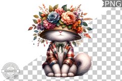 Floral Crown Cat Sublimation Clipart Bundle Product Image 10