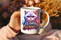 Funny Cat Sarcastic Quote Clipart Sublimation #34 Product Image 2