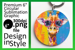Spring Round Design - Adorable Giraffe Designs Product Image 1