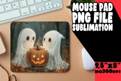 Sublimation Mouse Pad Cute Ghosts PNG Product Image 1