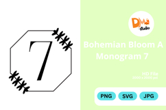 Bohemian Bloom Monogram Product Image 1