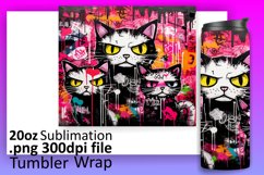 Cat Collage Tumbler Wrap: Sublimation Bliss Product Image 1