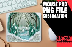 Flower Hole Sublimation 3D Mouse Pad Design PNG Product Image 1