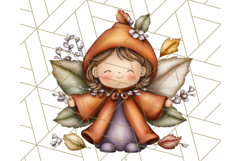 Fall Fairy Clipart PNG, Autumn Fairy People With Wings Product Image 2
