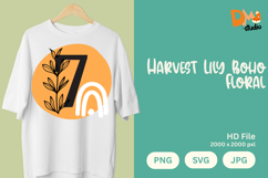 Harvest Lily Boho Floral Monogram Product Image 1