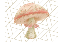 Fall Foliage Clipart PNG, Pink and Green Leaves Product Image 2