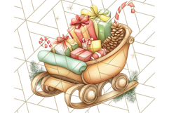 Muted Cute Safari Christmas Animal PNG Clipart, Holiday Png Product Image 2