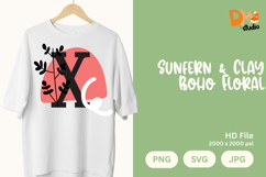 Sunfern &amp; Clay Boho Floral Monogram Product Image 1