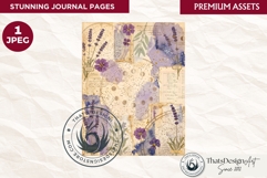 Botanical Herbarium Junk Journal digital paper textured Product Image 1