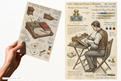 Ephemera Writer Junk Journal Pages - Junk Journal Pack Product Image 4