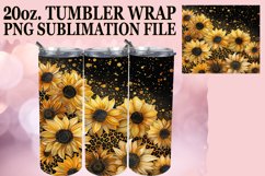 Glamorous Floral Leopard Tumbler Design: Sublimation - 20oz Product Image 1