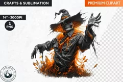Scarecrow Clipart, Halloween clipart, Halloween sublimation Product Image 1