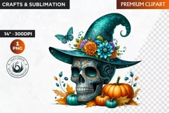 Sugar Skull clipart, Day of the Dead Clipart, halloween Product Image 1