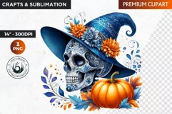 Sugar Skull clipart, Day of the Dead Clipart, halloween Product Image 1
