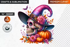 Sugar Skull clipart, Day of the Dead Clipart, halloween Product Image 1
