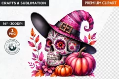 Sugar Skull clipart, Day of the Dead Clipart, halloween Product Image 1