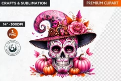 Sugar Skull clipart, Day of the Dead Clipart, halloween Product Image 1