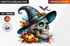 Sugar Skull clipart, Day of the Dead Clipart, halloween Product Image 1