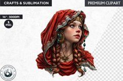 Little Red Riding Hood Clipart, Fairytale clipart, Grimm Product Image 1