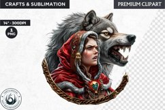 Little Red Riding Hood Clipart, Fairytale clipart, Grimm Product Image 1