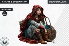 Little Red Riding Hood Clipart, Fairytale clipart, Grimm Product Image 1