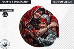 Little Red Riding Hood Clipart, Fairytale clipart, Grimm Product Image 1