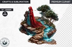 Little Red Riding Hood Clipart, Fairytale clipart, Grimm Product Image 1