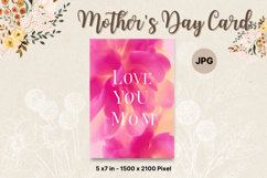 Mother&#039;s Day Card Happy MOM flower Printable Gift Card_34 Product Image 1