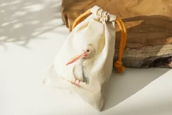 Cute Pelican Bird Baby Watercolor Handmade illustration Product Image 2