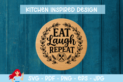 Eat, laugh, repeat SVG Product Image 1