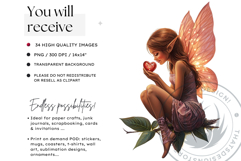 Valentine&#039;s day Fairy Clipart set, Valentines day PNG,Love Product Image 1