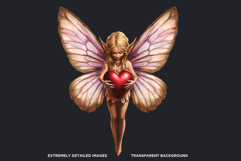 Valentine&#039;s day Fairy Clipart set, Valentines day PNG,Love Product Image 2