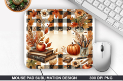 Books Mouse Pad Sublimation, Halloween Mouse Pad PNG Design Product Image 1