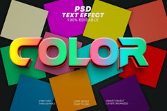 3d Color Editable Text Effect Style Product Image 1