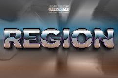 Retro text effect region futuristic editable 80s classic Product Image 1