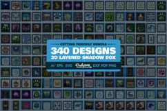 340 Ultimate 3D Layered Papercut Mega Bundle Product Image 1