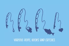 Gone Fishing - a fishing line font - Free Font Of The Week Product Image 6