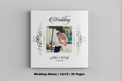Wedding Photo Album Template | 12x12 Photoshop Template Product Image 2