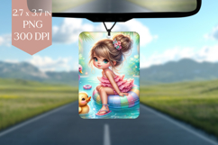Summer Pool Girl Air Freshener PNG Product Image 1