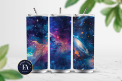 Cosmic Galaxy Digital paper, Galaxy Starry Night pattern Product Image 2