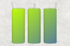 Green Ombre Tumbler Wrap Sublimation Product Image 1
