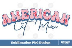 American Cat Mama Papa 4th of July USA Paw DTF PNG Bundle Product Image 3
