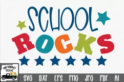 School Rocks SVG Cut File - School SVG DXF EPS PNG JPG PDF Product Image 5
