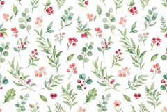 Watercolor Seamless Floral Pattern Mother's Day Product Image 1